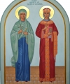 Helgonen Margareta och Katarina av Alexandria